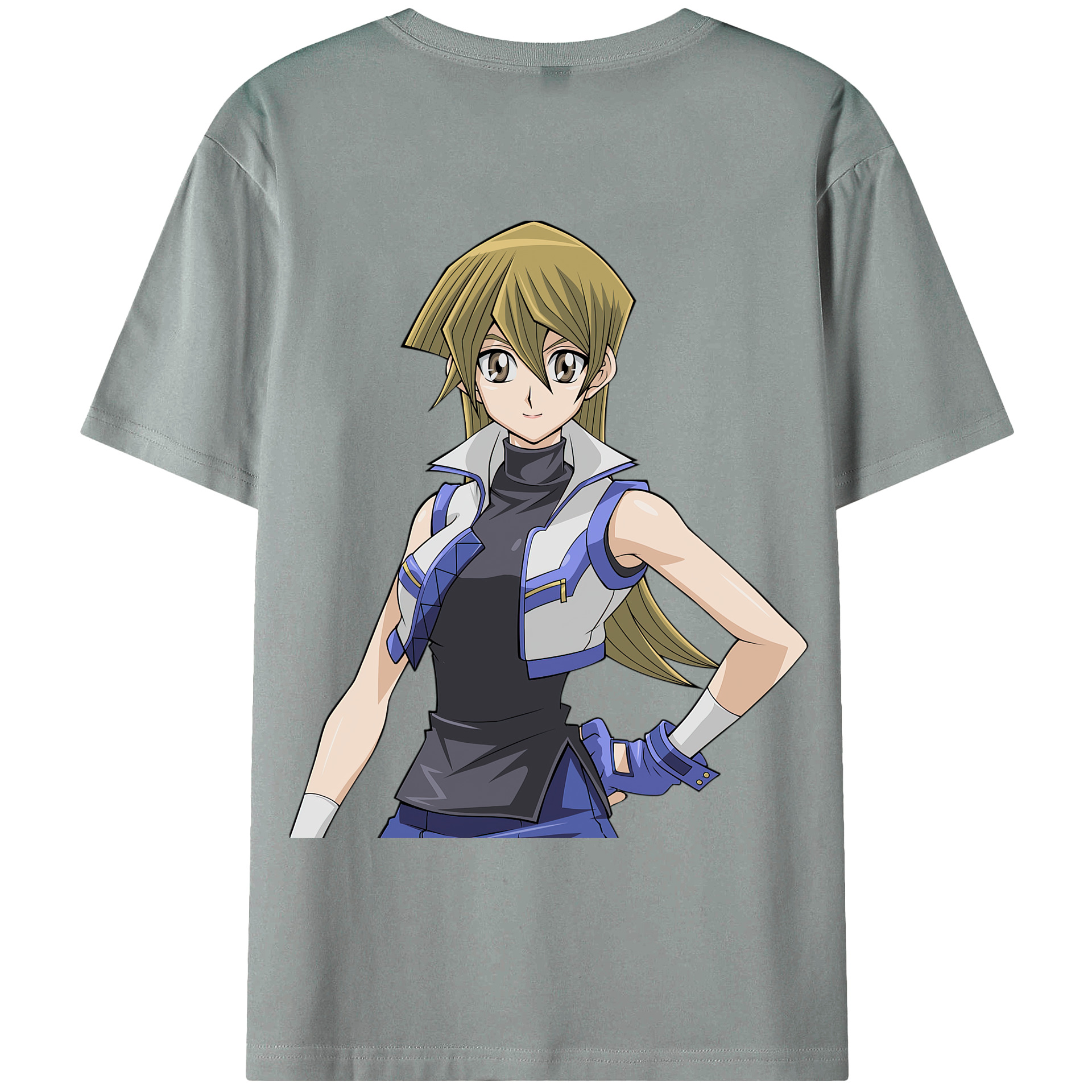 （画像用） 遊☆戯☆王 Yu-Gi-Oh! 綿100％ メンズ半袖Tシャツ（バックプリント） 通気性